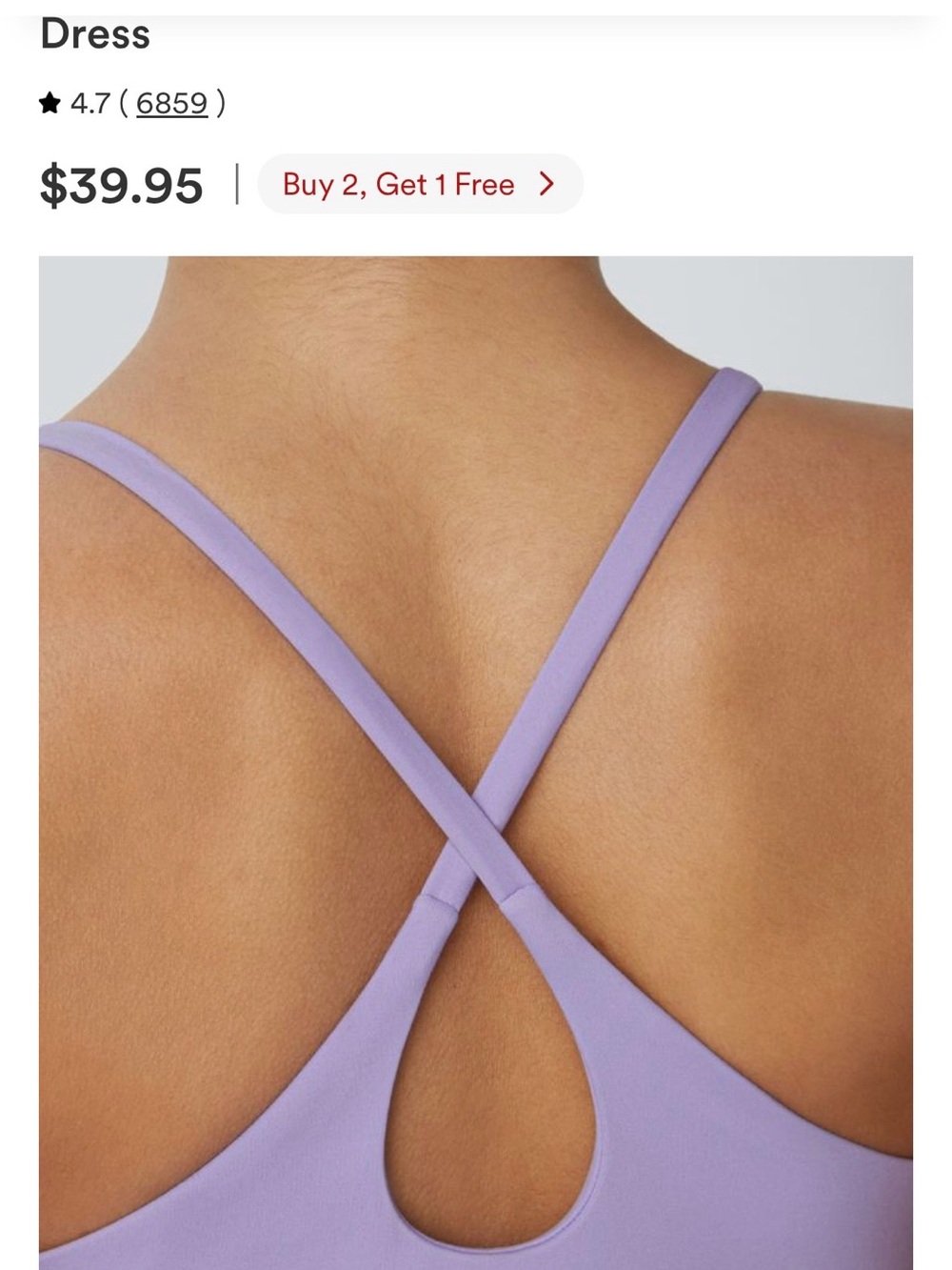 New Halara SoftlyZero™ Plush Backless Active Dress Size L - Picture 5 of 13